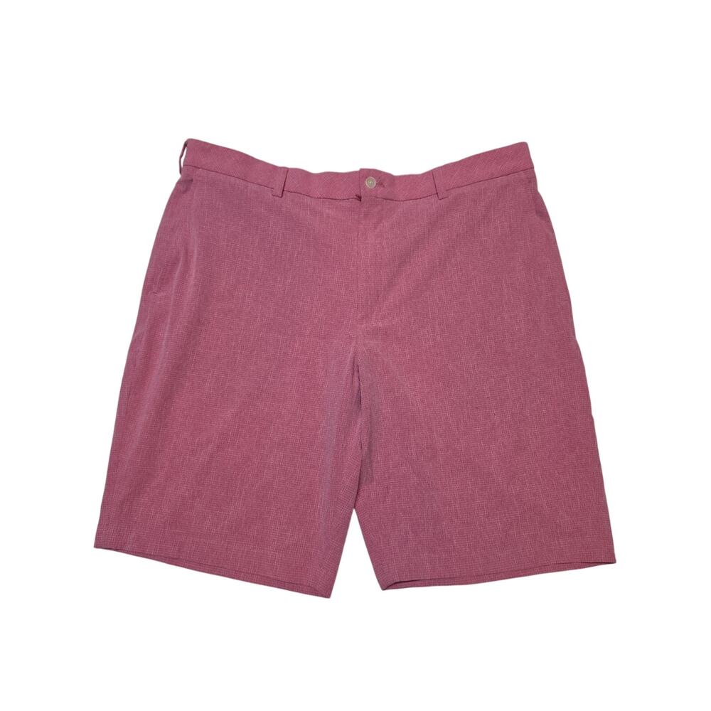 Walter Hagen 11 Majors Men's Golf Shorts Size 38 Pink Flat Front Performance